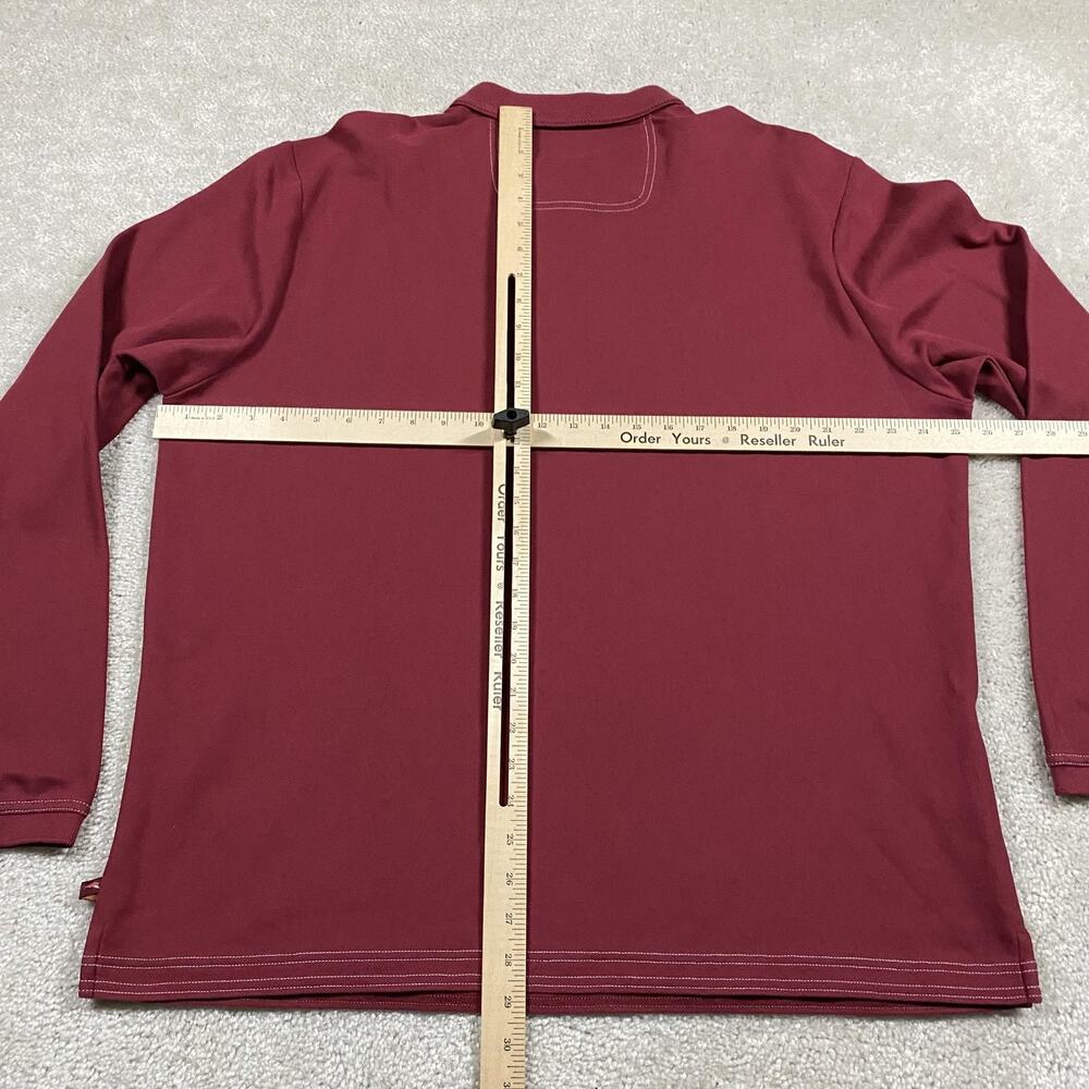 Tommy Bahama Polo Shirt Mens XL Red IslandZone Long Sleeve Performance Supima - Picture 5 of 8
